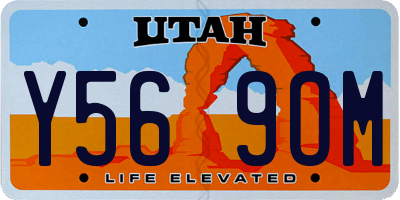 UT license plate Y569OM