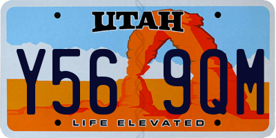 UT license plate Y569QM