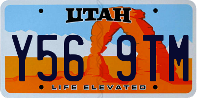 UT license plate Y569TM