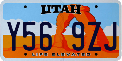UT license plate Y569ZJ