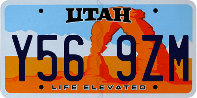 UT license plate Y569ZM