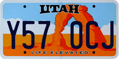 UT license plate Y570CJ