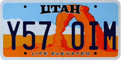 UT license plate Y570IM