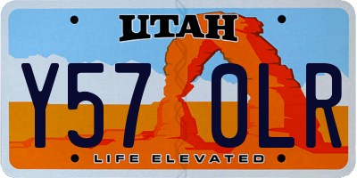 UT license plate Y570LR