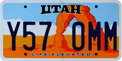 UT license plate Y570MM