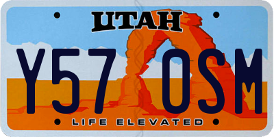 UT license plate Y570SM