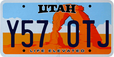 UT license plate Y570TJ