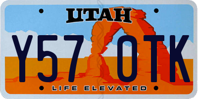UT license plate Y570TK