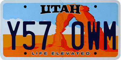UT license plate Y570WM