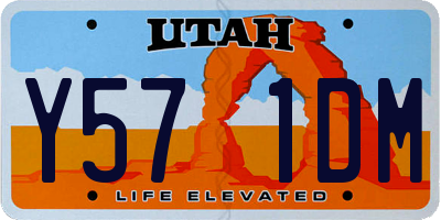 UT license plate Y571DM
