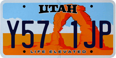 UT license plate Y571JP