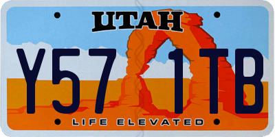 UT license plate Y571TB