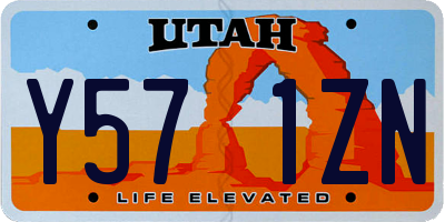UT license plate Y571ZN