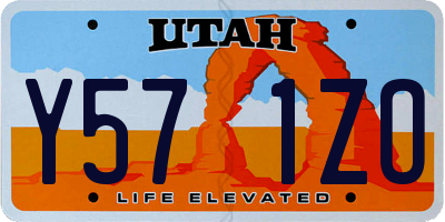 UT license plate Y571ZO