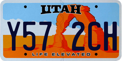 UT license plate Y572CH