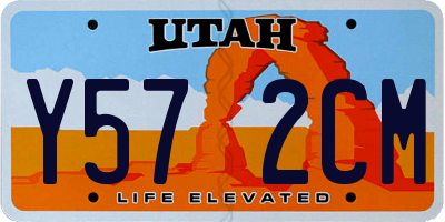 UT license plate Y572CM