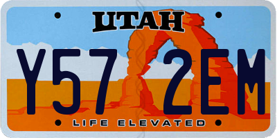 UT license plate Y572EM