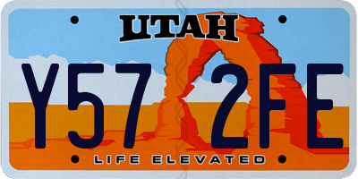 UT license plate Y572FE