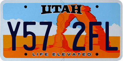 UT license plate Y572FL