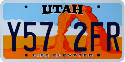 UT license plate Y572FR