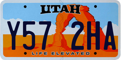 UT license plate Y572HA