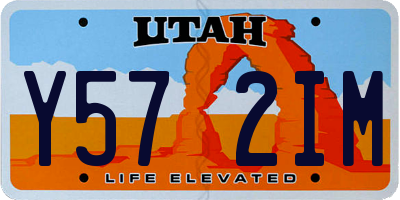 UT license plate Y572IM
