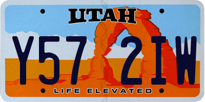 UT license plate Y572IW