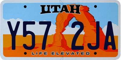 UT license plate Y572JA