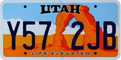 UT license plate Y572JB