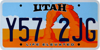 UT license plate Y572JG
