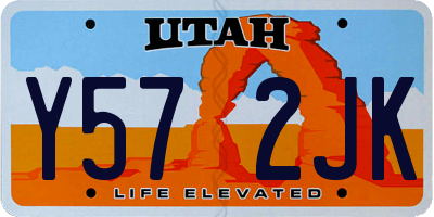 UT license plate Y572JK