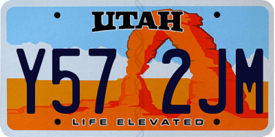 UT license plate Y572JM