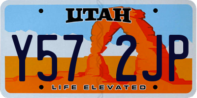 UT license plate Y572JP