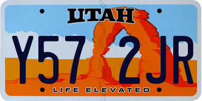 UT license plate Y572JR