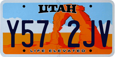 UT license plate Y572JV
