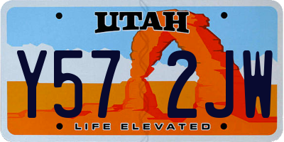 UT license plate Y572JW