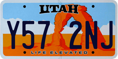 UT license plate Y572NJ