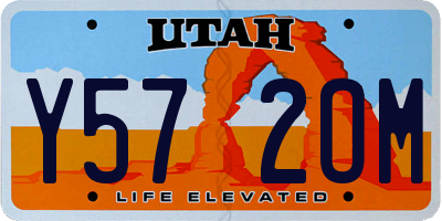 UT license plate Y572OM