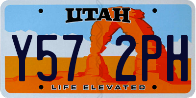UT license plate Y572PH