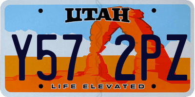 UT license plate Y572PZ