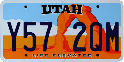 UT license plate Y572QM