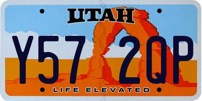 UT license plate Y572QP