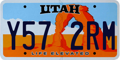 UT license plate Y572RM