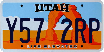 UT license plate Y572RP