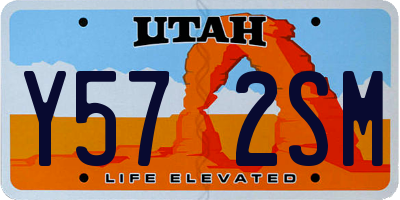 UT license plate Y572SM