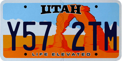 UT license plate Y572TM