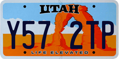 UT license plate Y572TP