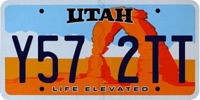 UT license plate Y572TT