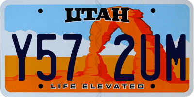 UT license plate Y572UM