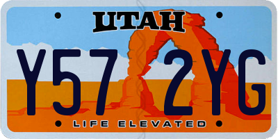 UT license plate Y572YG